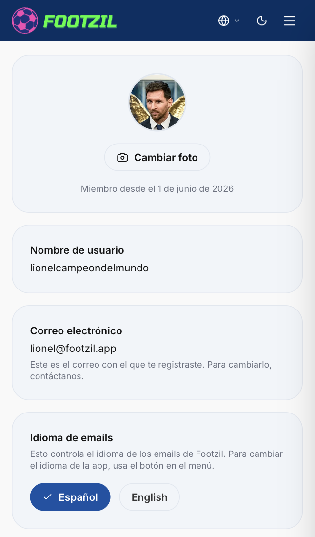 Communication language selector.